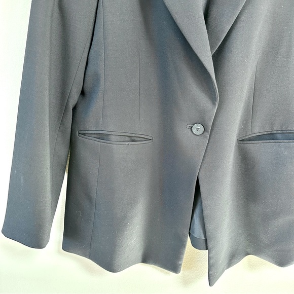 H&M Black Single Button Classic Blazer Women’s Size 12 - Picture 5 of 15